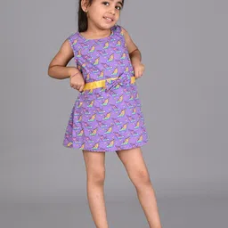 Creative Kids-Girls Floral Print A-Line Dress-25