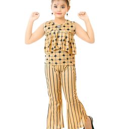 Fessist Girls Printed Top with Palazzos-image-83