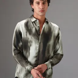 Banana Club Men Classic Slim Fit Printed Casual Shirt-image-96