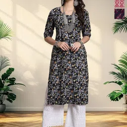 HERE&NOW Women Pack Of 3 Ethnic Motifs Printed Kurtas-picture-30