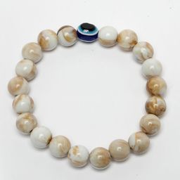 Roadster Men Beaded Elasticated Bracelet-image-6
