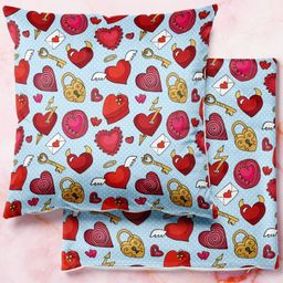 ArtzFolio Multicoloured Set of 2 Square Cushion Covers-5