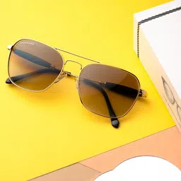 LOUIS KOUROS Unisex Square Sunglasses with UV Protected Lens-34
