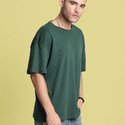 Bene Kleed Men Drop-Shoulder Sleeves Raw Edge T-shirt-picture-46