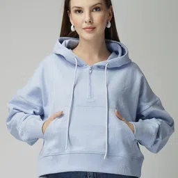 Unifringe Women Solid Hooded Hoodie-picture-20