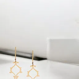 Goldnera Brass Contemporary Drop Earrings-28