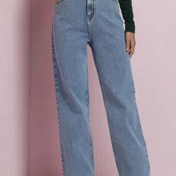 Stylecast X Kotty Women Straight Fit High-Rise Highly Distressed Stretchable Jeans-image-11