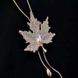 Shining Diva Fashion Gold-Plated Crystals Necklace-100