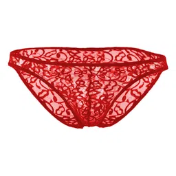 MOODSTRING Self Designed Laced Low-Rise ThongBrief ML-07011-RD-S image 3