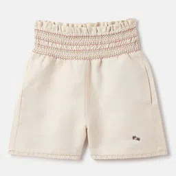 Blue Giraffe Girls High-Rise Linen Shorts-picture-8