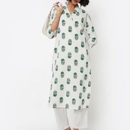 max Women Ethnic Motifs Printed Kurta with Trousers-picture-16