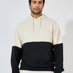 Styli Men Colourblocked Hooded Sweatshirt-image-46