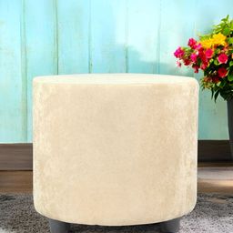 Ikiriya Beige Wooden Round Ottomans-image-85