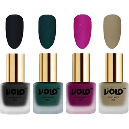 VOLO Set Of 4 Velvet Matte Nail Polish- 8 ml Each- 5-12-14- 37-image-96