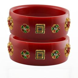 Vidhya Kangan Multi-Coloured Brass Bangles-75