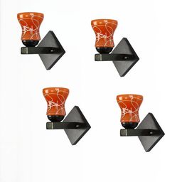 1ST TIME Orange & White Glass Cylinder Shaped Wall Lamp-picture-14