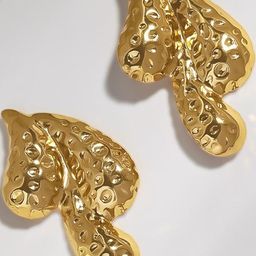 Estailo fashion Gold-Plated Teardrop Shaped Studs-image-98