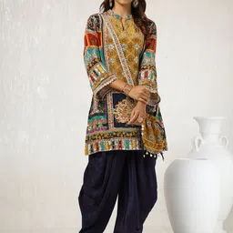 Soch Embroidered Top With Dhoti Pants Co-Ords-picture-43