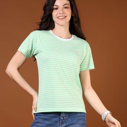 V-Mart Women Striped Pockets T-shirt-picture-41