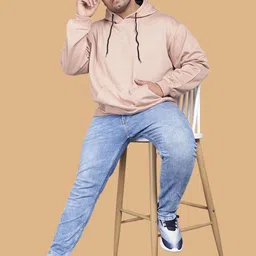 Wear Your Opinion Men Plus Size Drop Shoulder Hooded Sweatshirt-picture-30