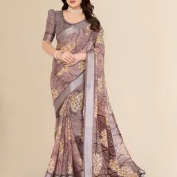 Moda Rapido Floral Printed Saree With Blouse Piece-picture-41