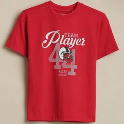 Allen Solly Junior Boys Typography Printed Cotton Round Neck Short Sleeves T-shirt-picture-48