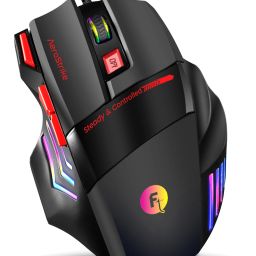Frontech AeroStrike Wired USB Gaming Mouse with 7 Buttons | Stylish Grip 7200 DPI Wired Ambidextrous Optical Gaming Mouse-14
