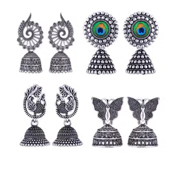 DIVASTRI Women Silver Earrings-image-86
