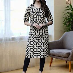 HERE&NOW Women Pack Of 2 Ethnic Motifs Printed Crepe Kurta-image-93