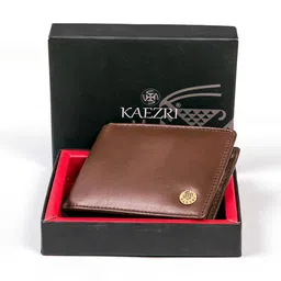 KAEZRI Men Textured Leather Two Fold Wallet-37