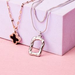 SALTY Set Of 2 Beehive & Midnight Pendant With Chain-34