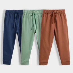 Orange Sugar Infants 3-Pcs Pure Cotton Skin-Friendly Joggers-image-24