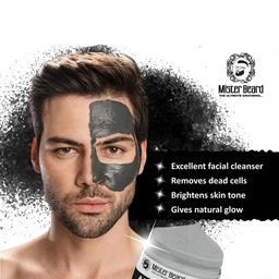 Mister beard Activated Charcoal Scrub With Charcoal Extract - 100 ml image 4