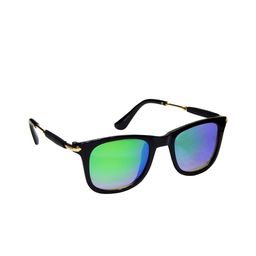 REDEX Unisex Green Lens & Black Wayfarer Sunglasses with-15