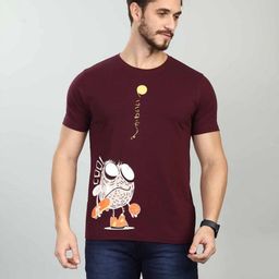 BE POSITIVE Graphic Printed Rround Neck Slim Fit Cotton T-shirt-image-12