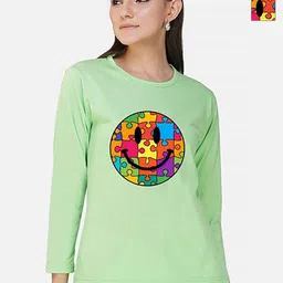 Metronaut Women 2 Printed Bio Finish Applique T-shirt-picture-26