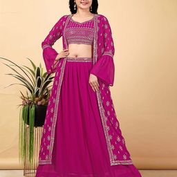 Delice Embellished Sequinned Ready to Wear Lehenga &-55