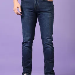 V-Mart Men Regular Fit Low-Rise Light Fade Cotton Jeans-image-11
