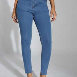 Miss Chase Women Skinny Fit High-Rise Light Fade Stretchable Jeans-picture-22