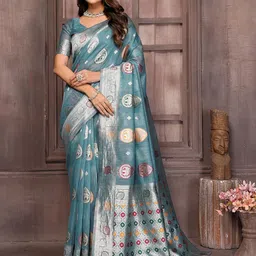 KALINI Woven Design Zari Kanjeevaram Saree-46