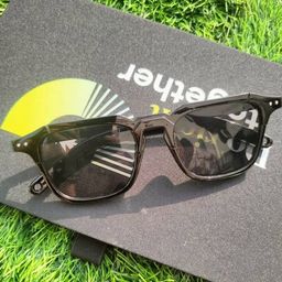 Arzonai Unisex Black Lens & Black Aviator Sunglasses with-picture-46