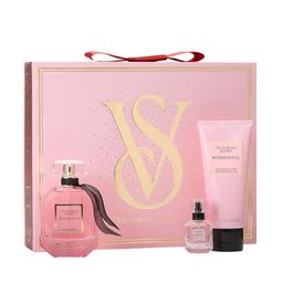 Victoria's Secret Women Bombshell Eau De Parfum & Body Lotion Fragrance Trio Gift Set-image-59