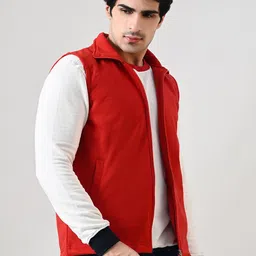 BAESD Men Fleece Lightweight Open Front Jacket image 5