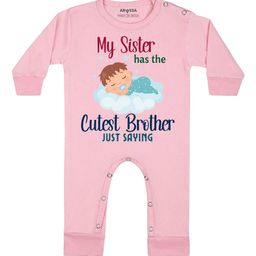 Arvesa Cutest Brother Printed Bodysuit-image-58