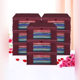 Aura Maroon Set of 6 Regular Multi-Utility Organisers-12