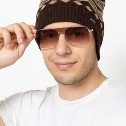 Amoldo Unisex Printed Woollen Beanie-4