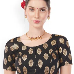 MTA Women Printed Pure Cotton Saree Blouse-image-67