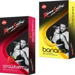 BANANA_STRAWBERRY Flavour Condom Condom-14