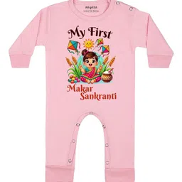 Arvesa My First Makar sankranti Printed Bodysuit-19