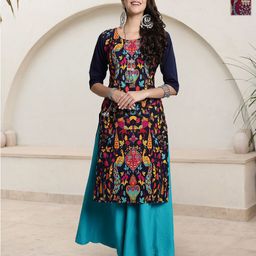HERE&NOW Women Pack Of 2 Ethnic Motifs Printed Kurta-image-62